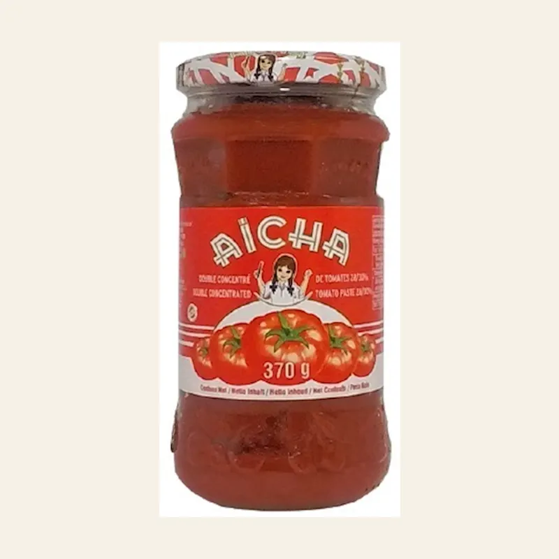 Aicha Tomatoe Paste (370g/13OZ) 37clx6 — wholesale pantry & grains