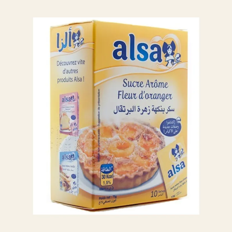 ALSA Orange Blossom Vanilla Sugar (7.5gx10)x56 — wholesale baking & sweets