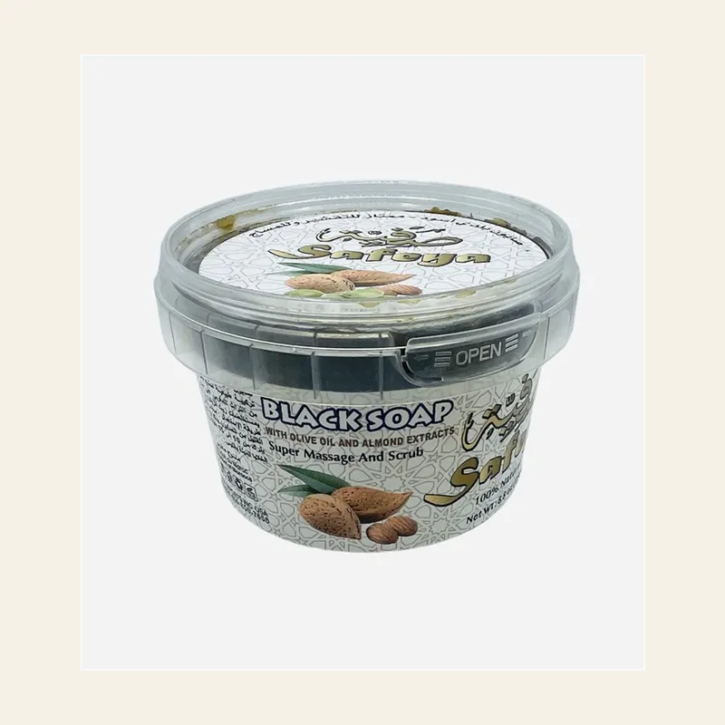Black Soap Moroccan Almond 250gx36 — wholesale bath & beauty