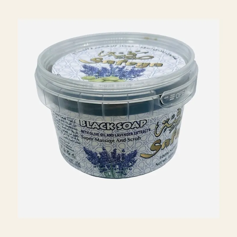 Black Soap Moroccan Lavender 250gx36 — wholesale bath & beauty
