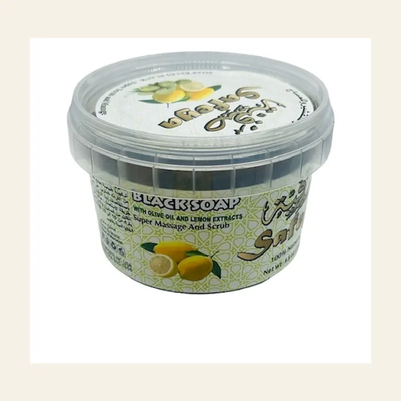 Black Soap Moroccan Lemon 250gx36 — wholesale bath & beauty