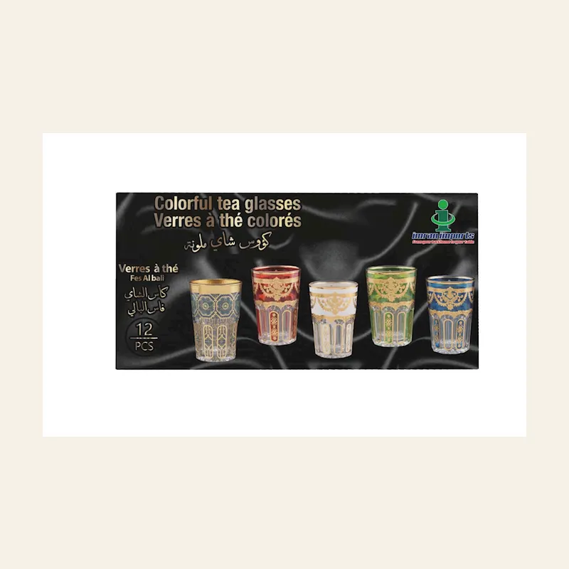 Colorful Glasses 12 pcs X 6 6053-12FG — wholesale serveware
