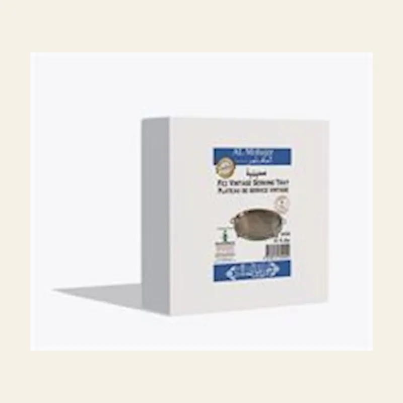 Fez Vintage Serving Tray Round SS 40cm — wholesale serveware