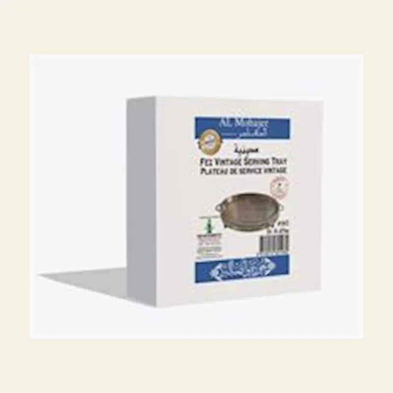 Fez Vintage Serving Tray Round SS 45cm — wholesale serveware