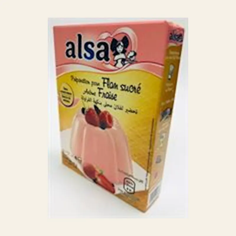 Flan Alsa Strawberry 45gx64 — wholesale baking & sweets
