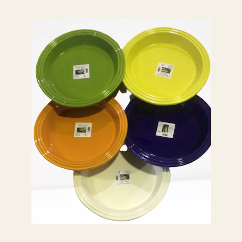 Guessa Dish Round Colorateed (Mix Colors) 40cm X 5 — wholesale serveware