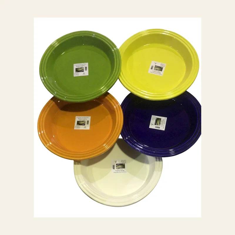 Guessa Dish Round Colorateed (Mix Colors) 45cm X 5 — wholesale serveware