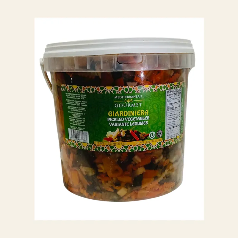 Med Gourmet Variante Giardiniera Pickeled Vegetable 8Kgs (17.5 Lbs) — wholesale pantry & grains