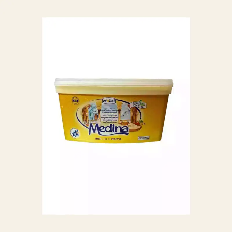Medina Ghee Smen 100% Vegetal 900g x 8 — wholesale pantry & grains
