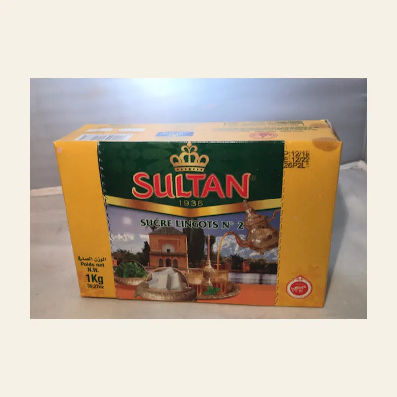 Sugar Cubes Sultan Yellow Big for Tea 1kgx5 — wholesale tea & beverages