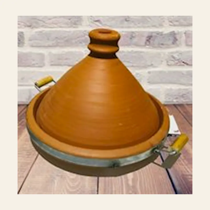 Tagine Marrakesh Handles 35 cm Naturalx4 — wholesale tagines & cookware