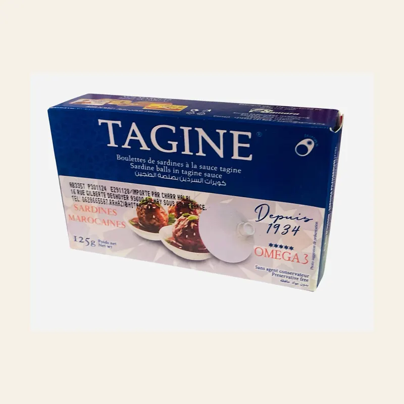 Tagine Sardine Balls in Vegetable Oil 125gx50 — wholesale tagines & cookware