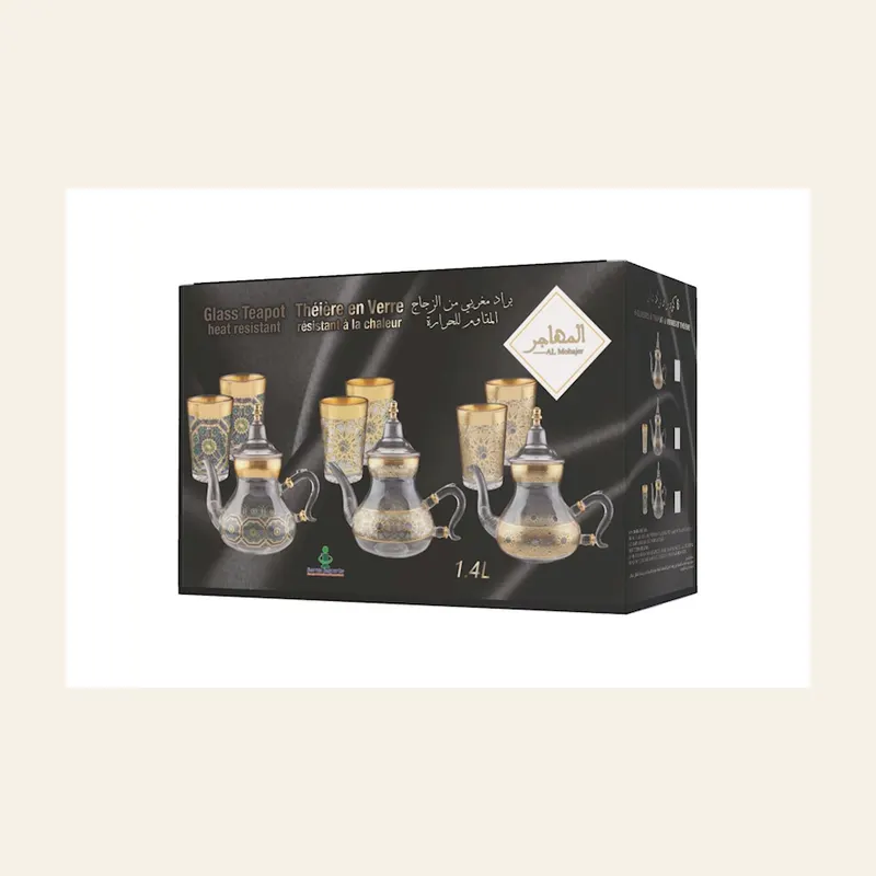 Teapot Glass 6Sets (7 PCS 1.5L (6 Cups)) — wholesale serveware