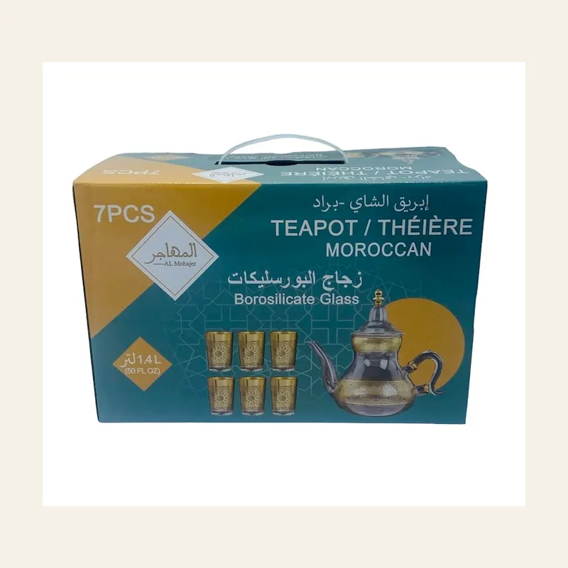 Teapot Glass 7 PCS 1.5L (6 Cups) — wholesale serveware