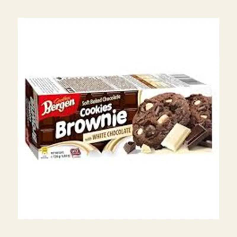 Bergen Brownie Cookies with White Chocolate 126g X18 — wholesale baking & sweets