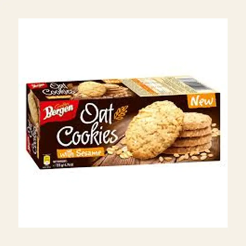 Bergen Oat Cookies With Sesame Cookies 135g X18 — wholesale baking & sweets