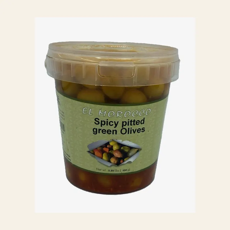 El Morocco Spicy Pitted Olives 450g X 6 — wholesale pantry & grains