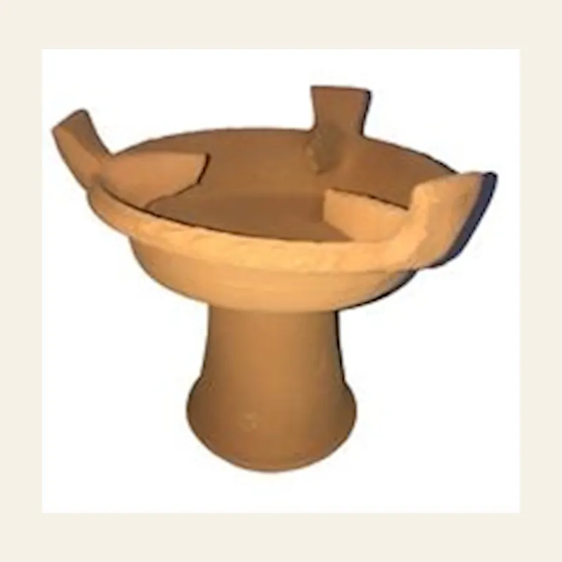 Majmar Pedestal 30 cm (Charcoal Clay Brazier) — wholesale perfume & incense