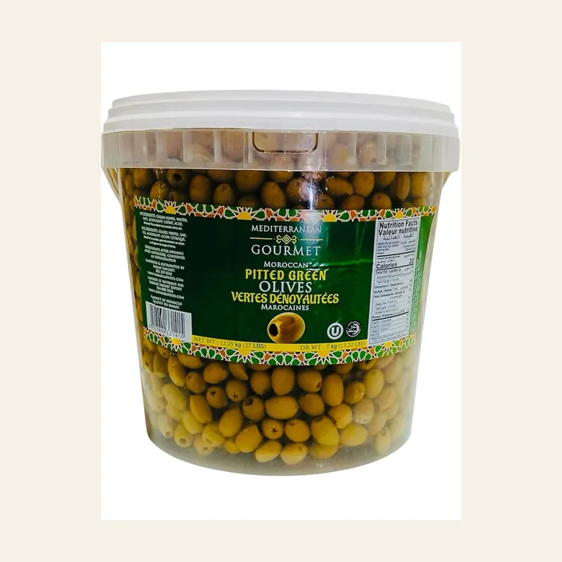 Med Gourmet Pitted Olives OVD (15.4lBS) 7Kg — wholesale pantry & grains