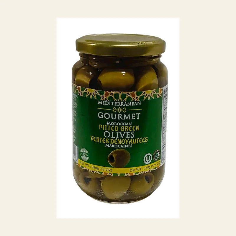Med Gourmet Pitted Olives OVD 360 g x 12 — wholesale pantry & grains