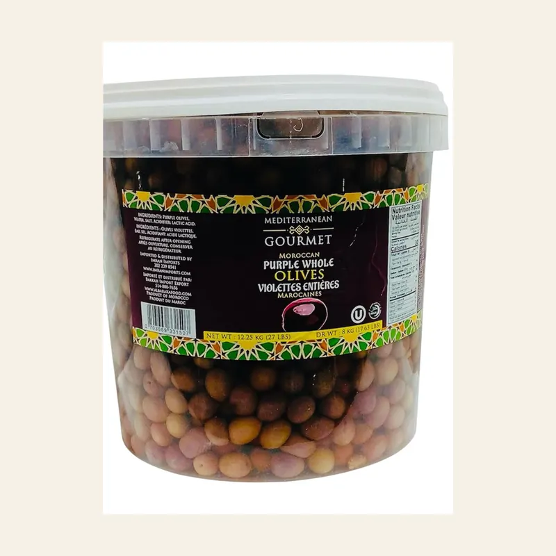 Med Gourmet Purple Olives Violettes 8Kg — wholesale pantry & grains