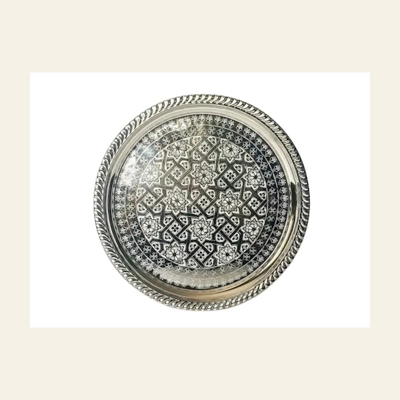 Serving Tray Round SS 45cm — wholesale serveware