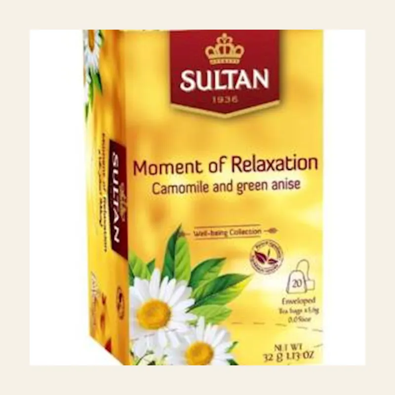Tea Bags Sultan Moment Of Relaxation 10 Packs X(1.6gx20 Enveloped TeaBags) — wholesale tea & beverages