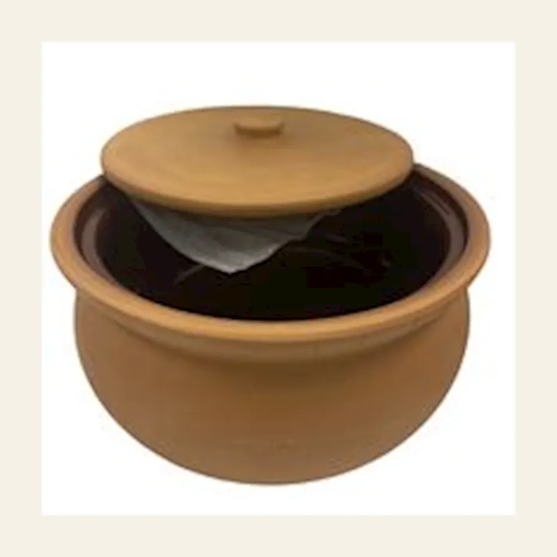 Turkish Clay Casserol Pot Inner Glazed Natural Out x6Pcs — wholesale tagines & cookware