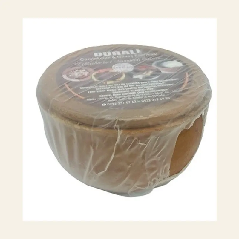 Turkish DURALI Clay Medium Casserol Natural x4Pcs — wholesale tagines & cookware