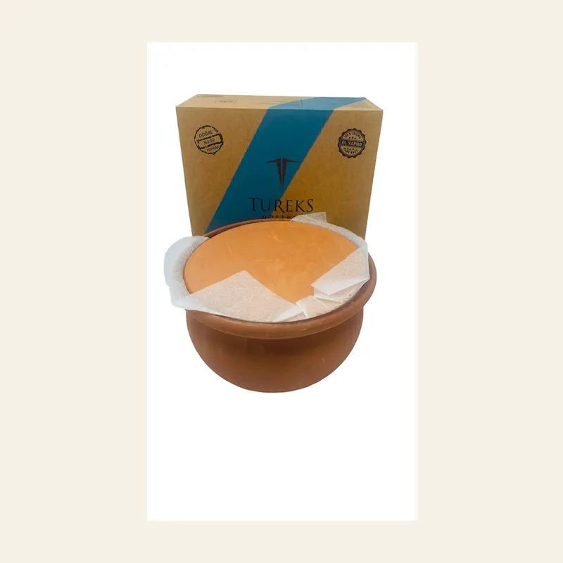 Turkish TUREKS Clay Casserol Natural x8Pcs — wholesale tagines & cookware